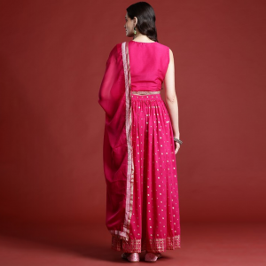 Printed Ready to Wear Lehenga & Blouse With Dupatta