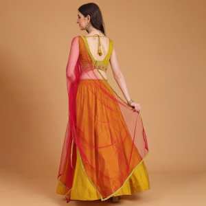 Embroidered Sequinned Ready to Wear Lehenga & Blouse With Dupatta